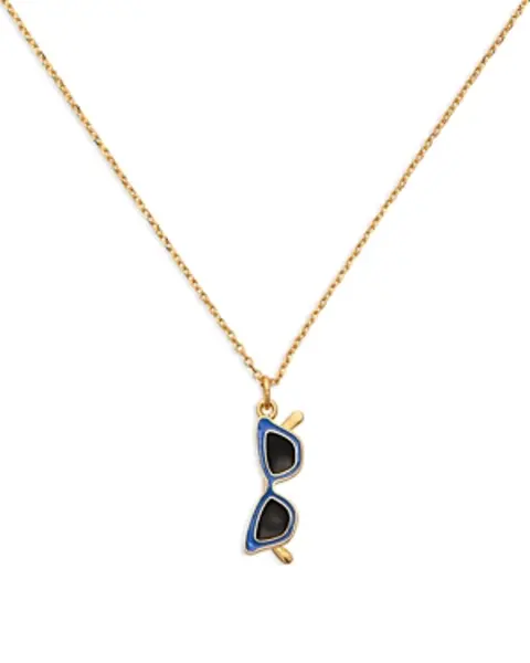 Image of kate spade new york Sweet Treasures Sunglasses Mini Pendant Necklace, 16-19