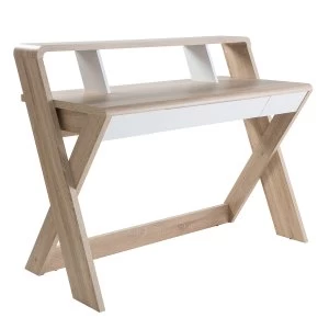 Image of Alphason Aspen Desk - Light Oak