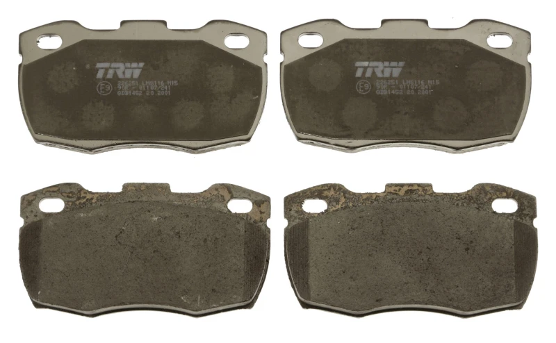 Image of TRW GDB1452 Brake pad set not prepared for wear warning indicator Brake Pad Set,disc brake (402)