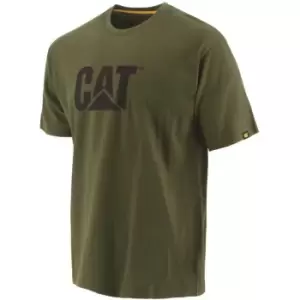 Image of Caterpillar Trademark Logo T-Shirt Chive - 3XL