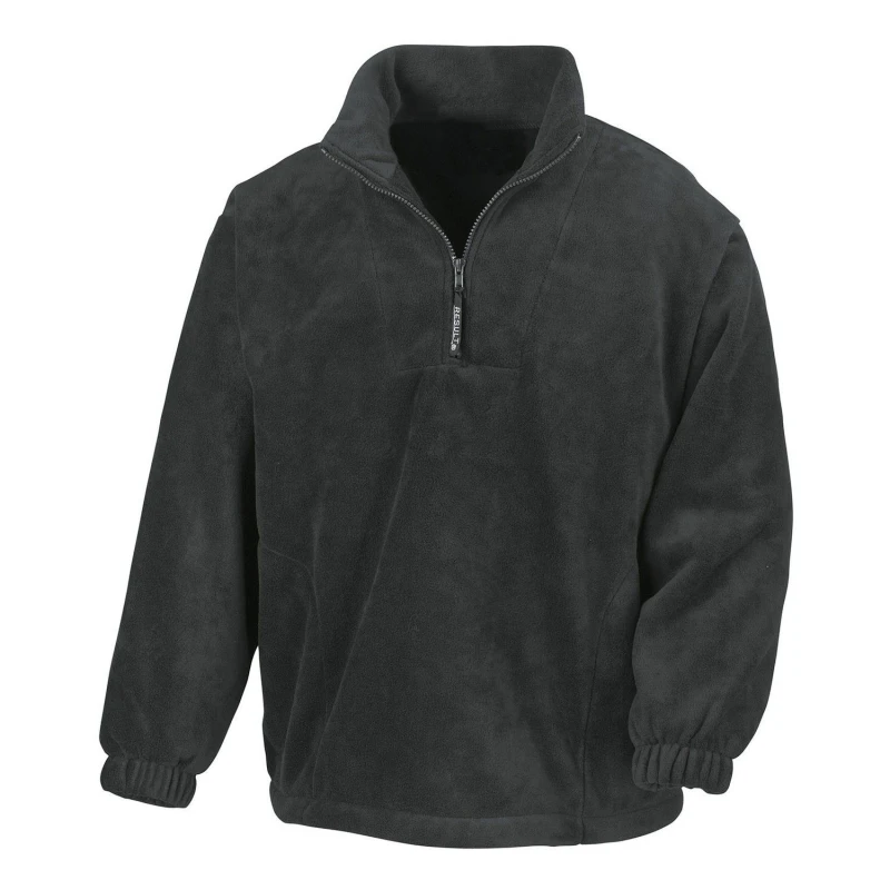 Image of Result Result Men Polartherm Fleece Top in Black Size: X-Small Black XS Male 5063527164230