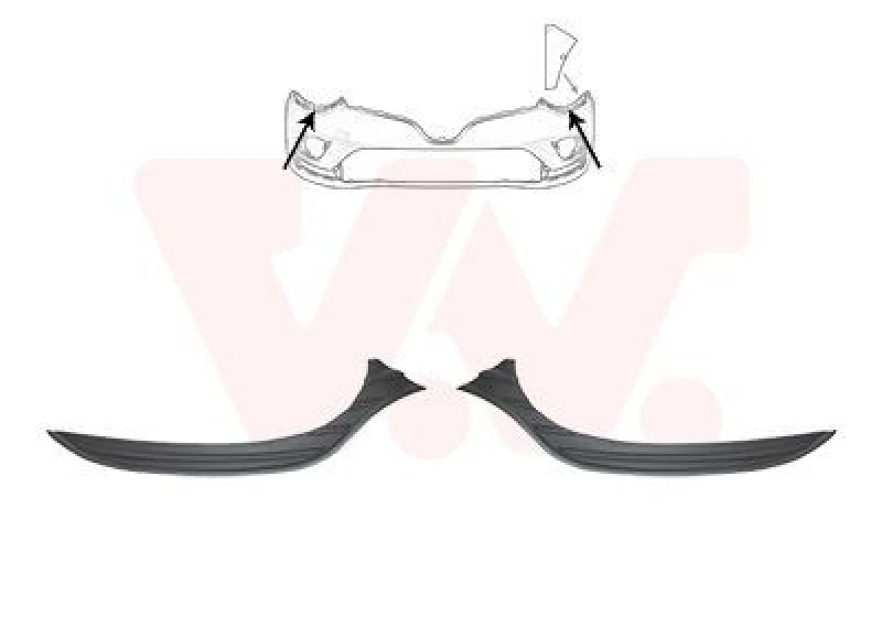 Image of VAN WEZEL Bumper cover VAN WEZEL 4420580