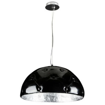 image of Linea Verdace Lighting - Linea Verdace Chesterfield 3 Light Dome Pendant Ceiling Lights Black