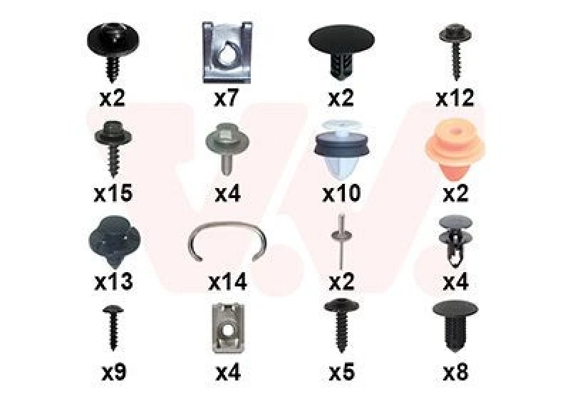 Image of VAN WEZEL Mounting Kit, bumper VAN WEZEL 4424794