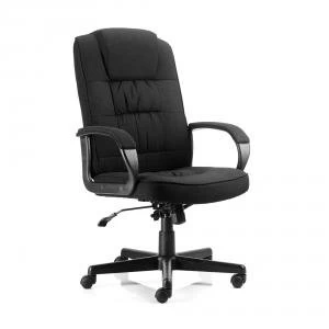 image of Trexus Moore Executive Chair With Arms Fabric Black Ref EX000043