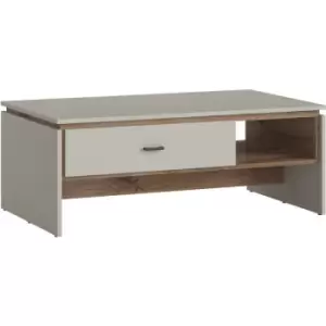 Rivero 1 Drawer Coffee Table in Grey and Oak