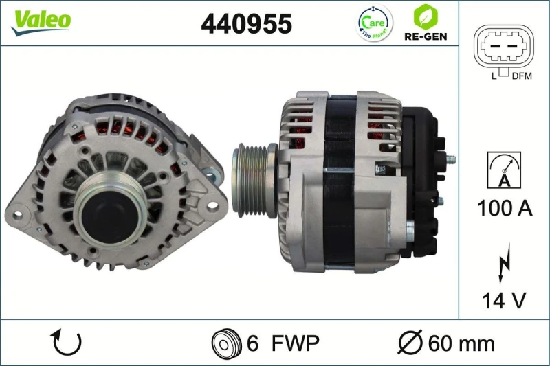 Image of Alternator VALEO 440955