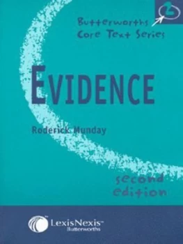 Image of Evidence by R. J. C Munday Paperback
