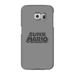 image of Nintendo Super Mario Distressed Logo Phone Case - Samsung S6 Edge - Snap Case - Gloss