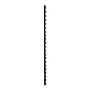 Image of 5 Star Office Binding Combs Plastic 21 Ring 25 Sheets A4 6mm Black Pack 100
