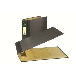 Image of Rexel Classic A3 Oblong Lever Arch File 75mm Spine BlackGreen Pack of 2 Files