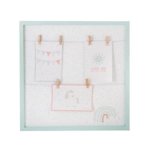 Image of Sass & Belle Evie Unicorn Square Hanging Pegs Frame
