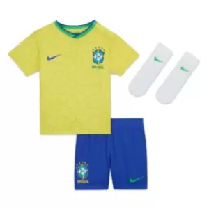 Image of 2022-2023 Brazil Home Little Boys Mini Kit
