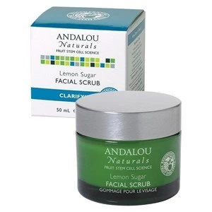 image of Andalou Naturals Clearskin Lemon Sugar Facial Scrub 50g