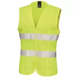 image of Result Core Womens/Ladies Sleeveless Hi Vis Vest (S/10) (Fluorescent Yellow) - Fluorescent Yellow