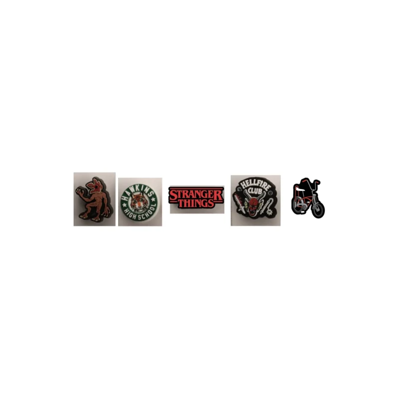 Image of Crocs Jibbitz Crocs Netflix Stranger Things (x5) Noir Unisex TU