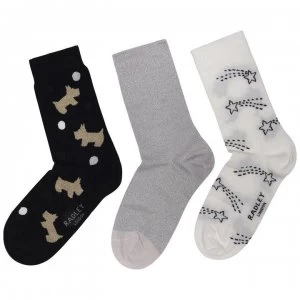 image of Radley Sock Set - BLACK MULTI