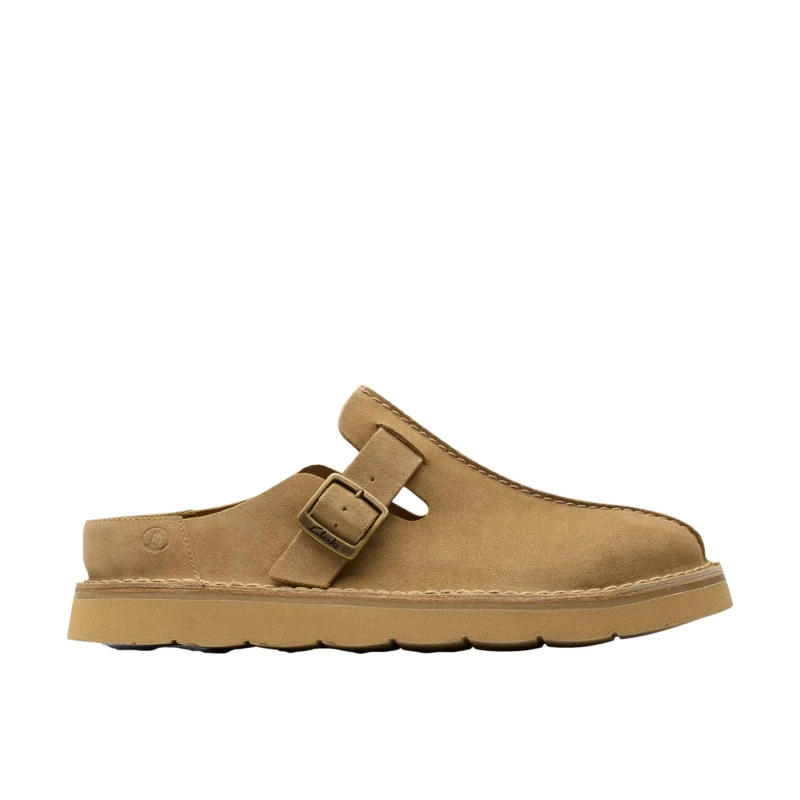Image of Clarks Suede mules Clarks Solsbury Mules Marron Male 44