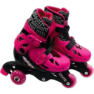 image of Small Elektra Adjustable Roller Skates (Pink)