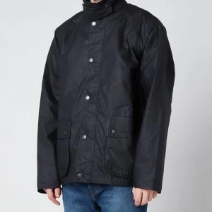 Image of Barbour Mens Selbin Wax Jacket - Navy - L