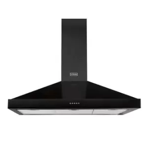 image of Stoves 444410237 90cm Sterling Chimney Hood in Black