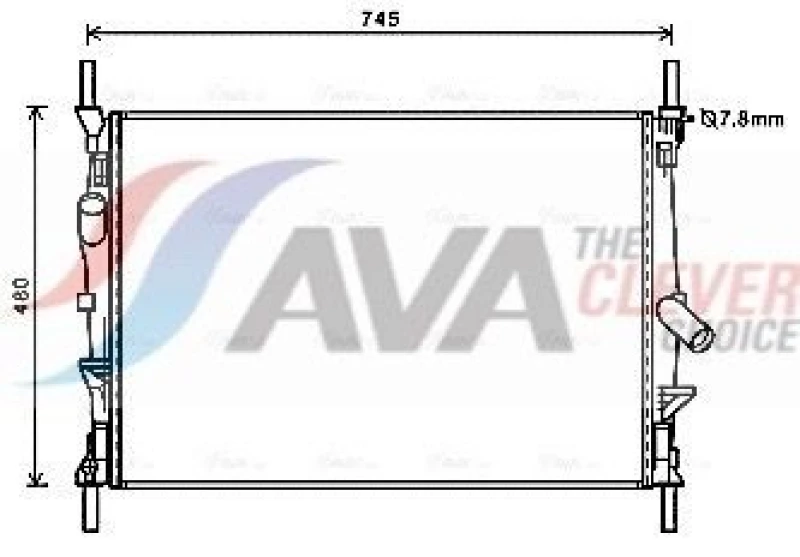 Image of Engine radiator AVA COOLING SYSTEMS FDA2589