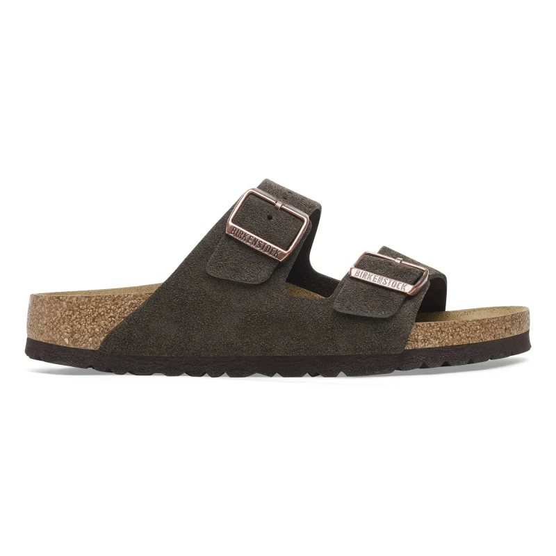 Image of Birkenstock Sandals Birkenstock Arizona Suede Leather Marron Unisex 37 Etroit 1027083