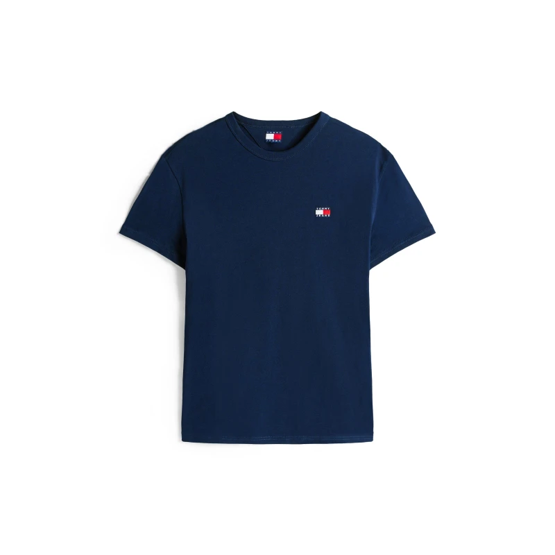 Image of Tommy Jeans Classic Tommy Small Badge T Shirt Dark Night Navy male S