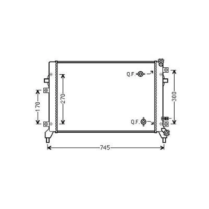 Image of Engine radiator DIEDERICHS DCM3464