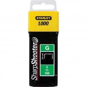 Stanley Heavy Duty Sharpshooter Type G Staples 10mm Pack of 1000