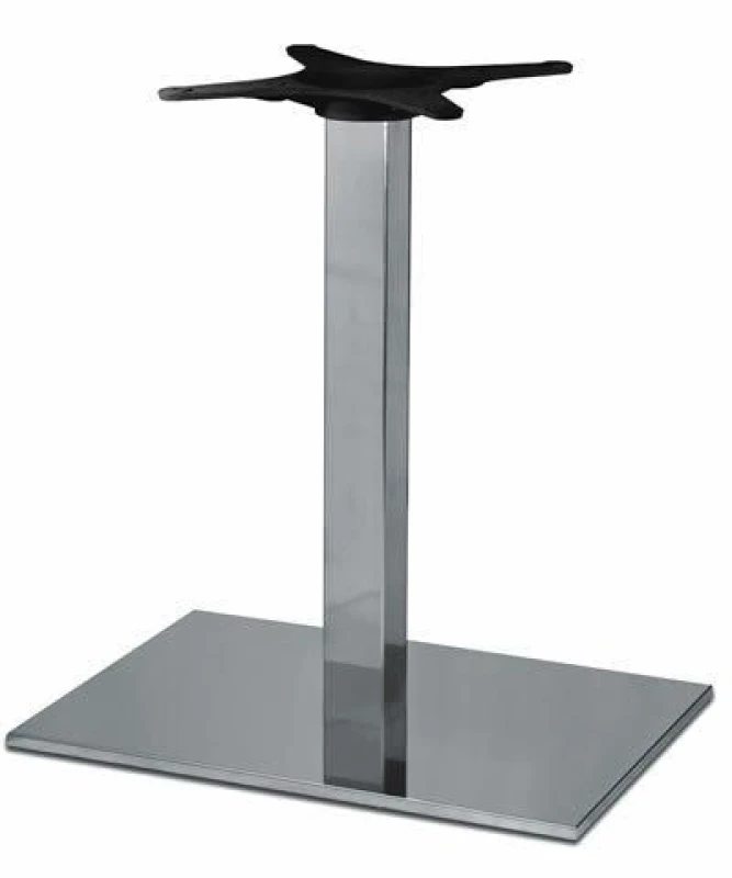 Image of netfurniture Zuton Rectangular Inox Table Base Silver