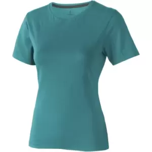 Elevate Womens/Ladies Nanaimo Short Sleeve T-Shirt (S) (Aqua)