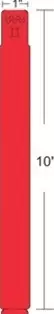 Image of Zebra 10012712-1 printer label Red Self-adhesive printer label