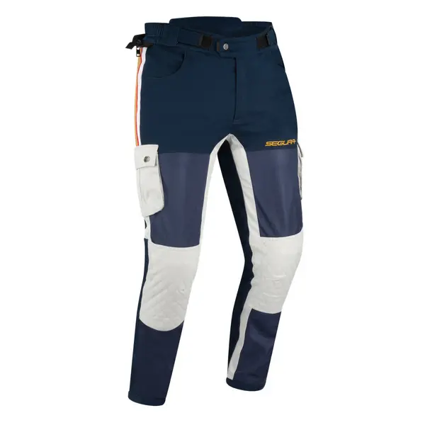 Image of Segura Mojo Navy Blue Grey Trousers Size 4XL