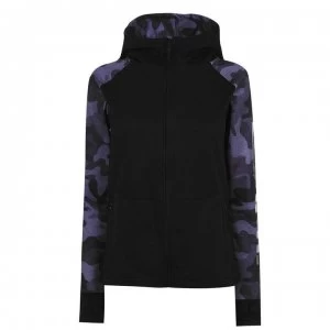 Image of Bench Mina Zip Through Hoodie Ladies - Black 001