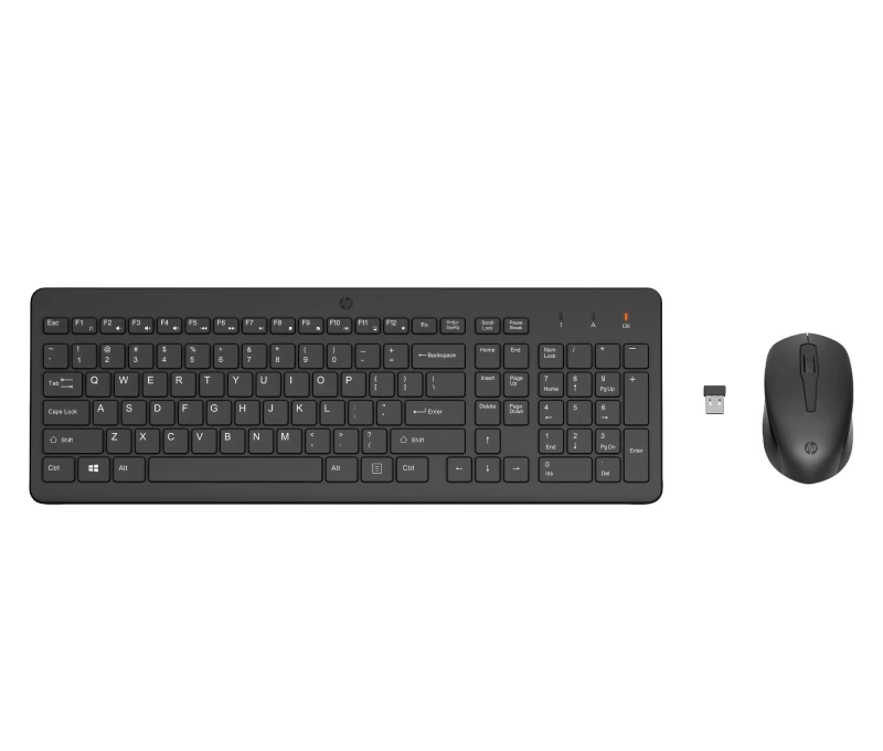 Image of HP 330 Wireless Mouse and Keyboard Combo (Black) - Up to 16 Months Battery Life 2V9E6AA#ABU