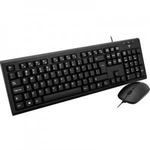 Image of V7 Videoseven CKU200UK Splashproof English, QWERTY Black