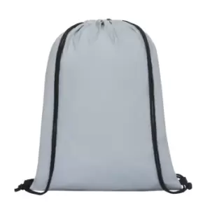 Image of Bullet Horizon Reflective Drawstring Bag (One Size) (Silver)