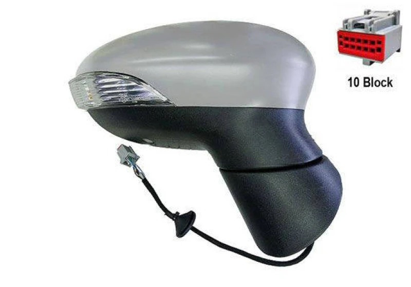 Image of ALKAR 6144362 Wing mirror Right, Electric, Aspherical, primed Outside Mirror (50)