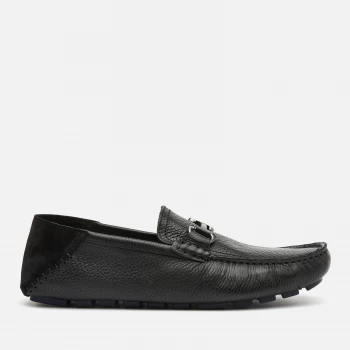 Image of Ted Baker Mens Monnen Leather Driving Shoes - Black - UK 11