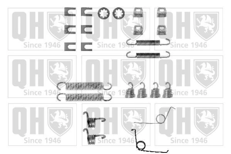 Image of QUINTON HAZELL Brake shoe fitting kit QUINTON HAZELL BFK366