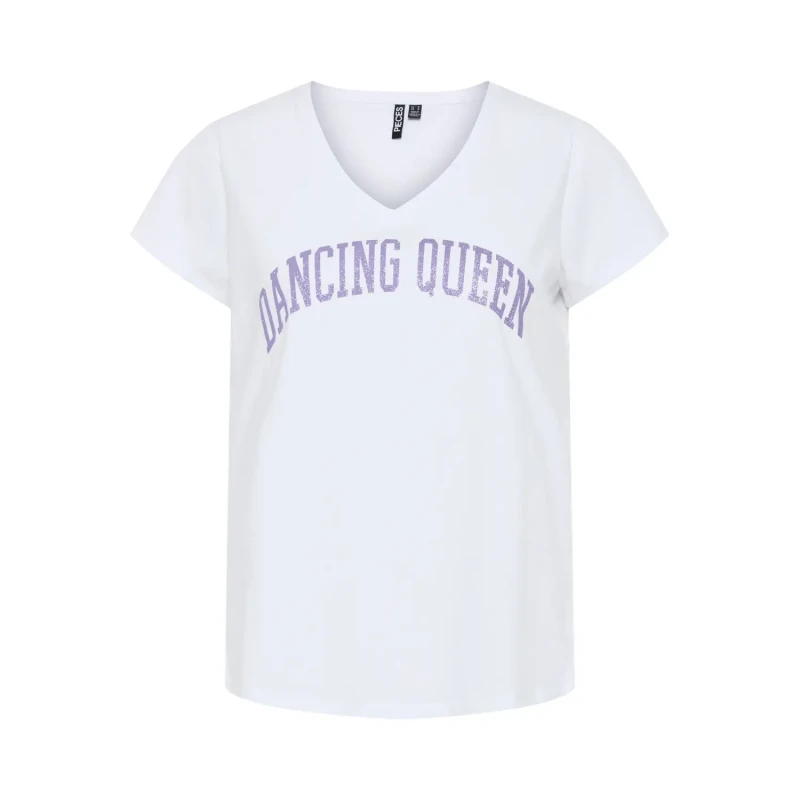 Image of Pieces Womens T-Shirt Pieces Pcserima Fc Blanc Female L 17156280-4698017