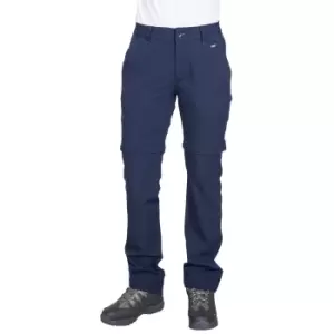 image of Trespass Womens/Ladies Eadie Convertible Trousers (2XL) (Navy)