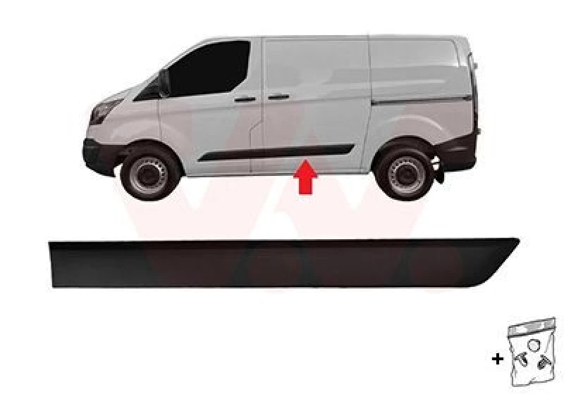 Image of VAN WEZEL Trim / Protective Strip, sidewall VAN WEZEL 1987415