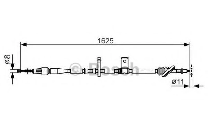 Image of Handbrake cable Bosch 1 987 482 094
