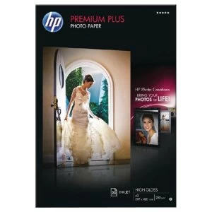 image of HP CR675A Premium Plus Glossy Photo Paper A3 300gsm 20 sheets