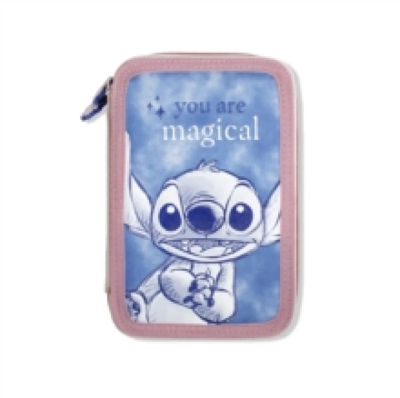 Image of STITCH FILLED DOUBLE PENCIL CASE General merchandize