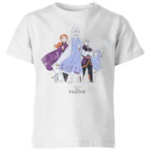 image of Frozen 2 Group Shot Kids T-Shirt - White - 11-12 Years