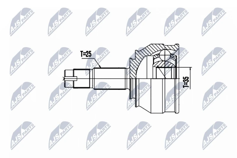 Image of NTY CV joint kit NTY NPZ-PL-050