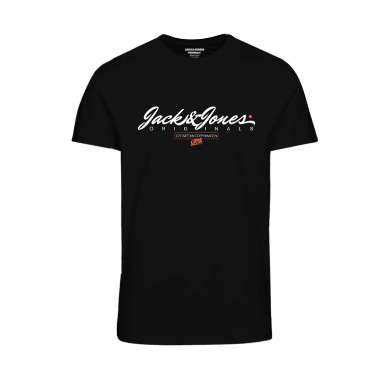 Image of jack & jones Children's crew neck T-Shirt Jack & Jones Jorsymbol FST Noir Male 10 ans